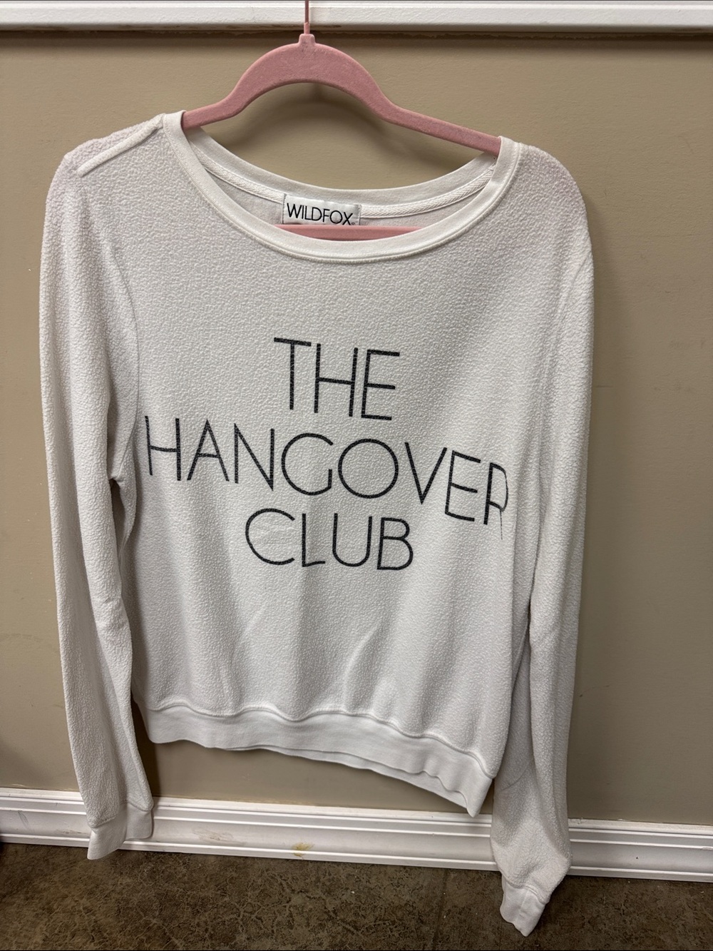 Wildfox White 'The Hangover Club' Scoop Neck Sweatshirt
